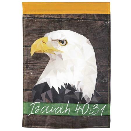 13 X 18 In. Eagle Isaiah 40-31 Garden Flag